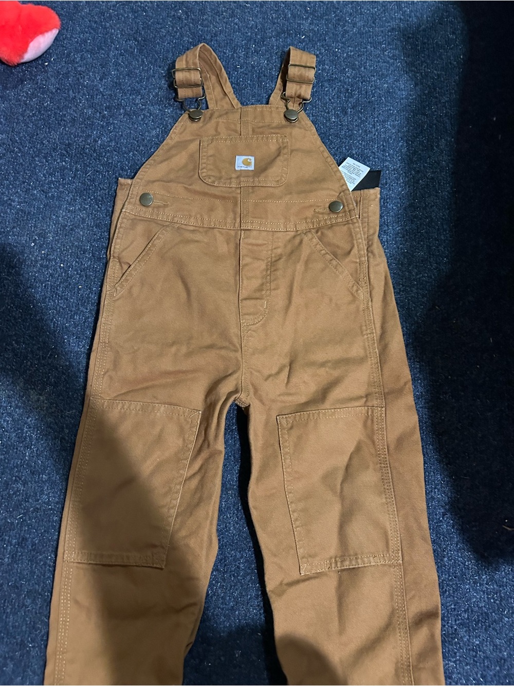 Carhartt Kids Brown Duck Canvas Overalls